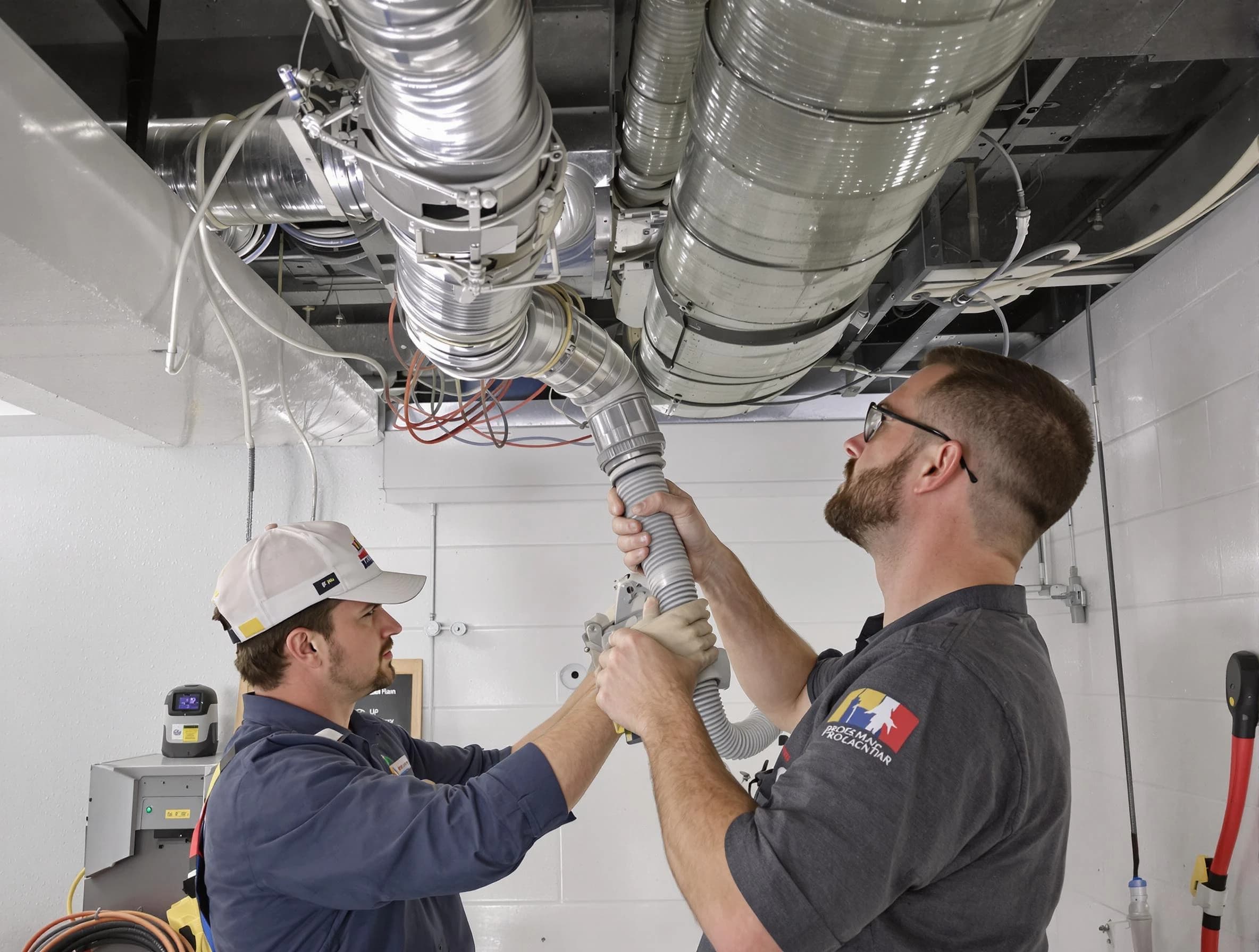 Coolidge Air Duct Cleaning technician performing thorough AC duct cleaning in Coolidge