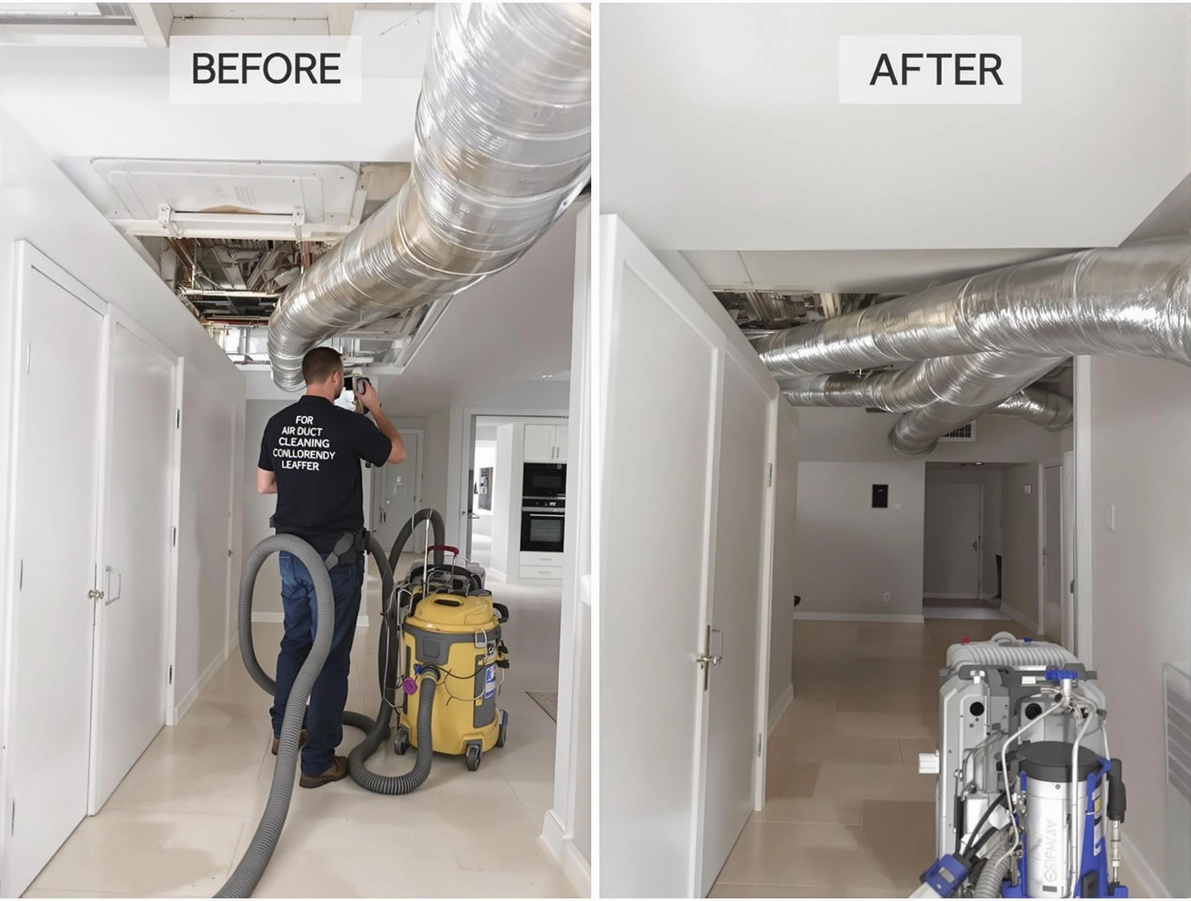 Coolidge Air Duct Cleaning professional performing thorough air duct cleaning in Coolidge