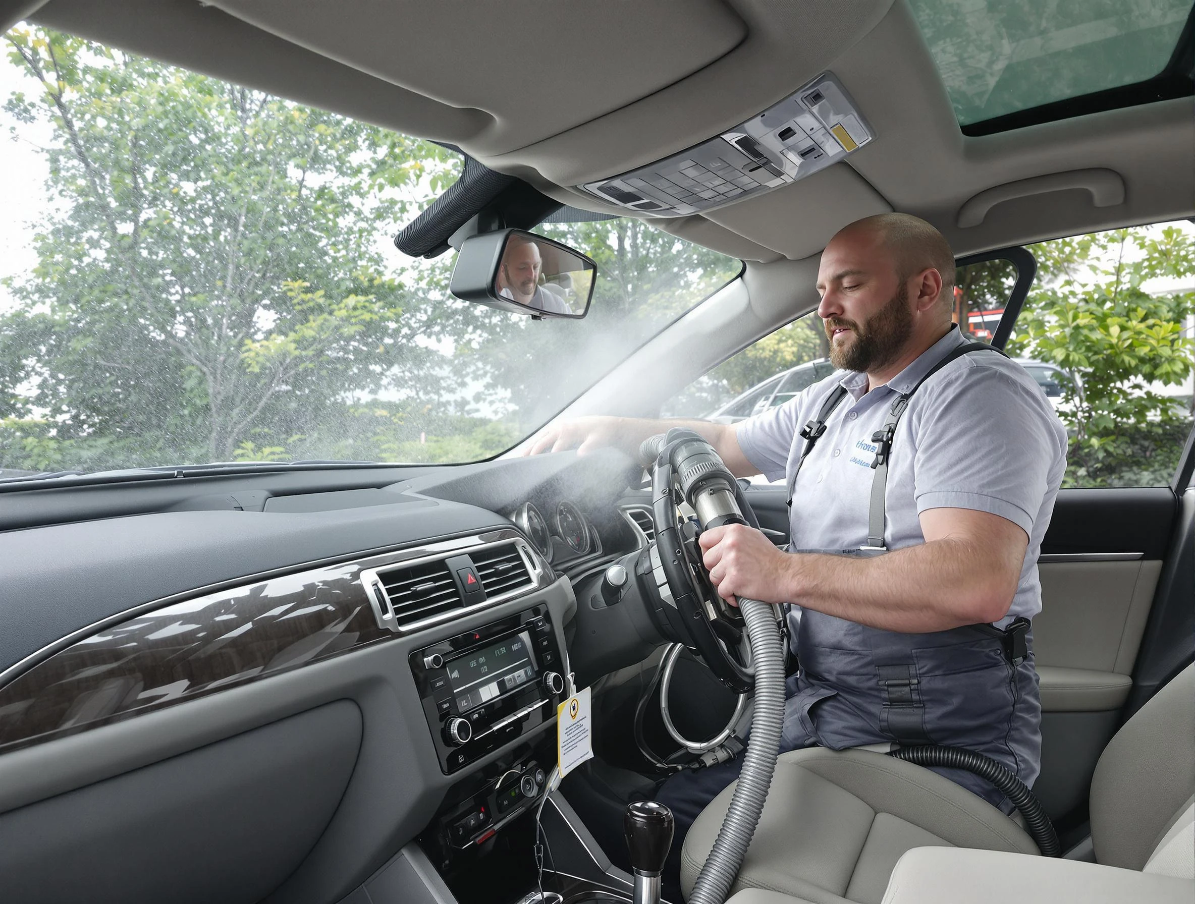 Coolidge Air Duct Cleaning specialist performing professional car duct cleaning in Coolidge