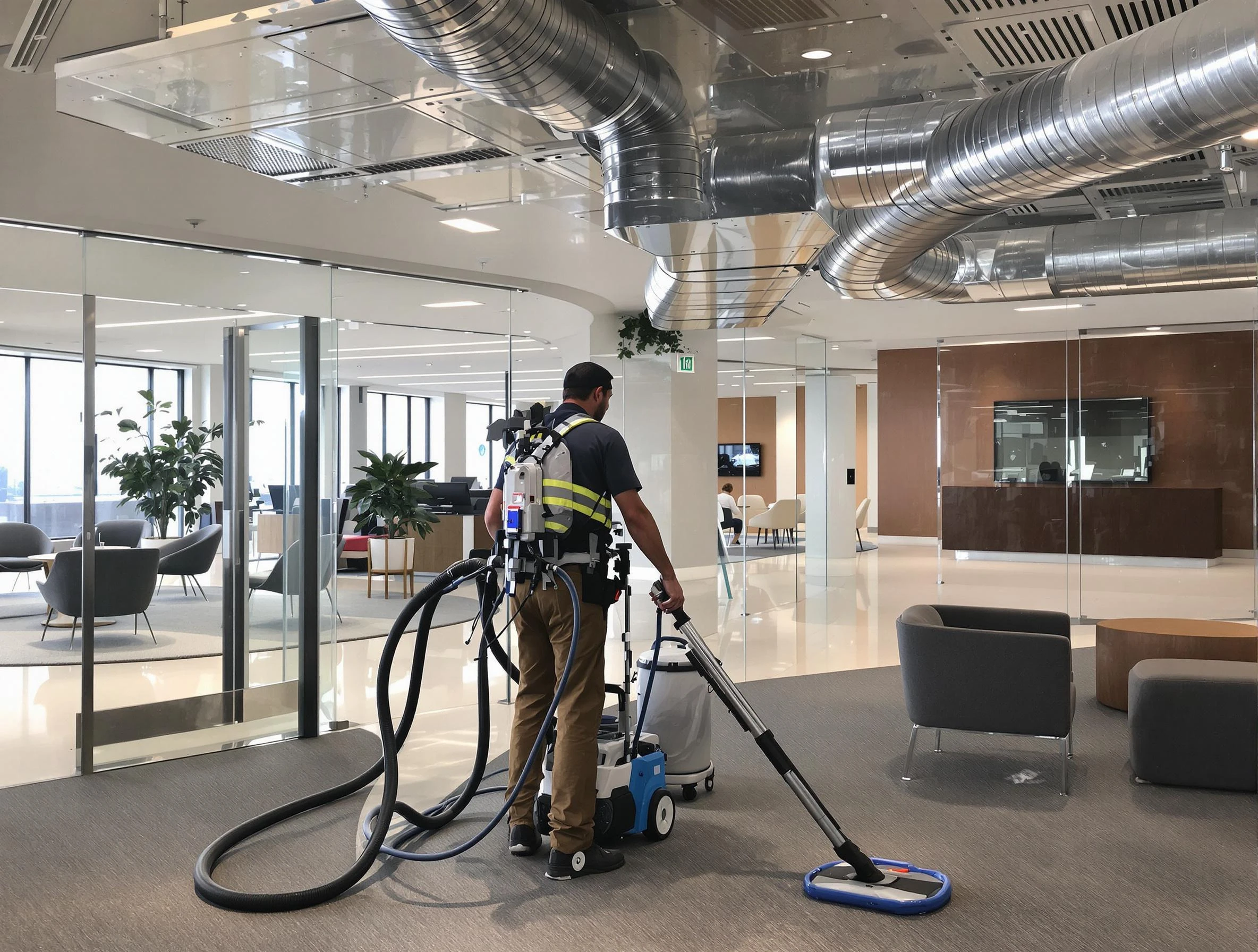 Commercial duct cleaning service by Coolidge Air Duct Cleaning in Coolidge