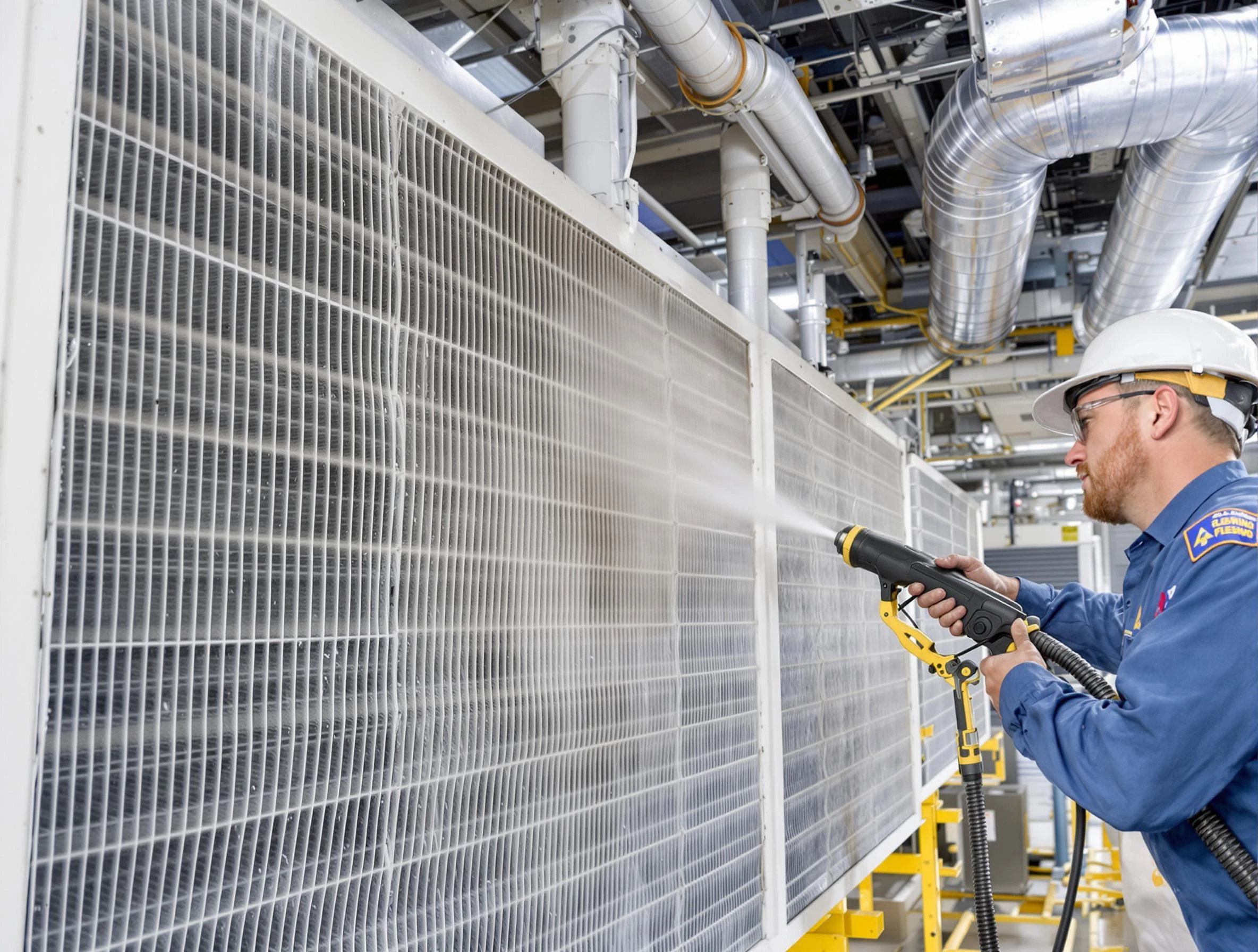 Professional commercial coil cleaning by Coolidge Air Duct Cleaning in Coolidge